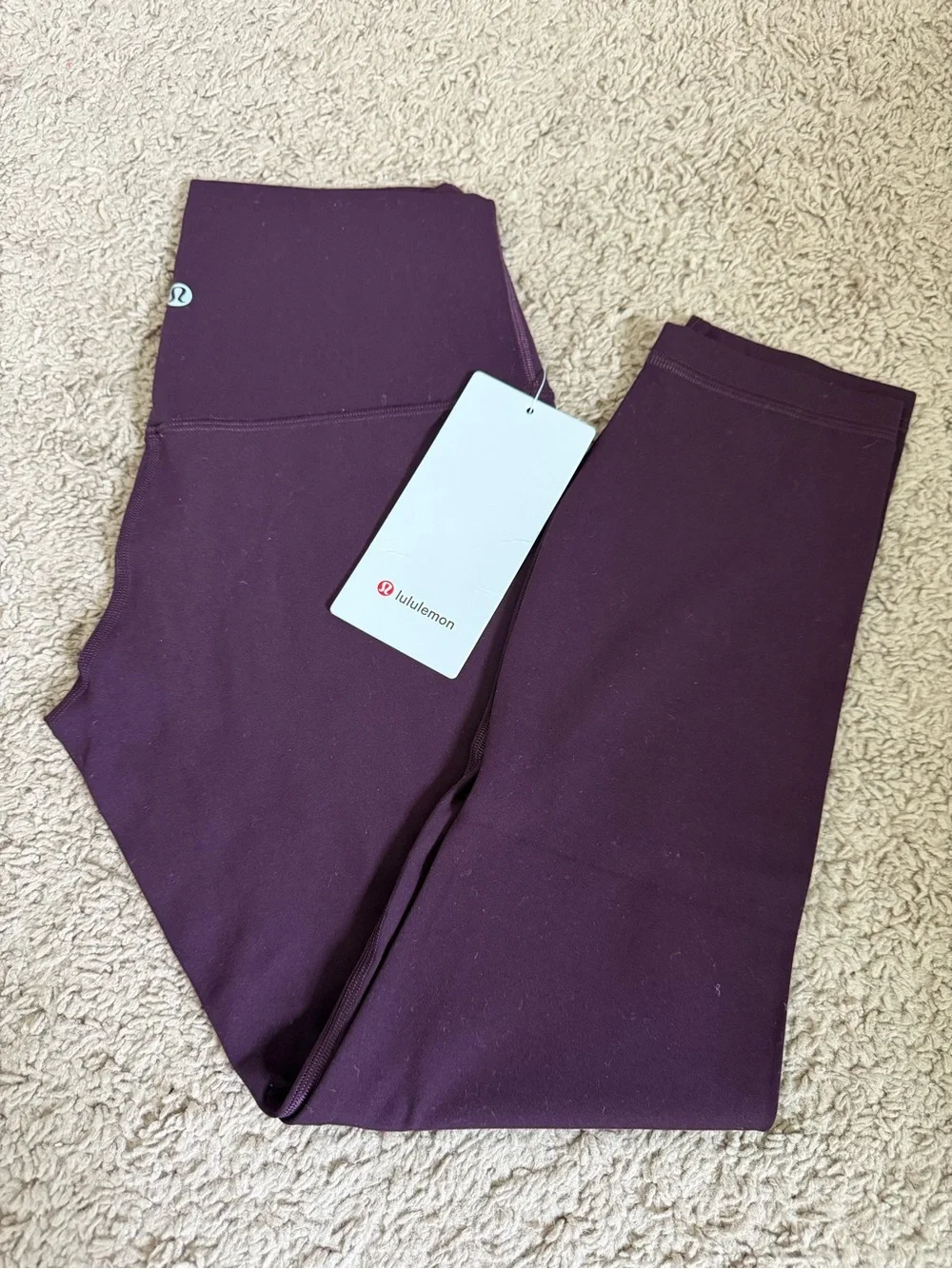 lululemon athletica Plum Leggings - High-Waist Active Bottoms size 6